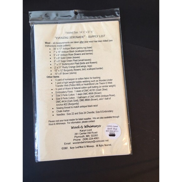 Wool Penny Rug Wall Hanging Pattern - Picture 3 of 3